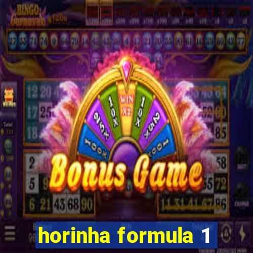 horinha formula 1